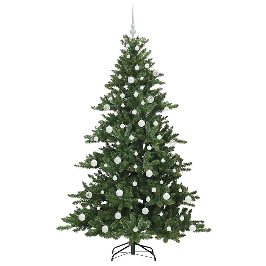 Artificial Hinged Christmas Tree with 300 LEDs 180 cm PVC