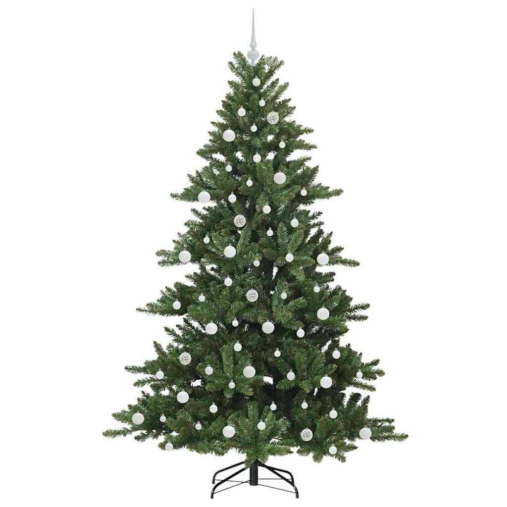 Artificial Hinged Christmas Tree with 300 LEDs 210 cm PVC