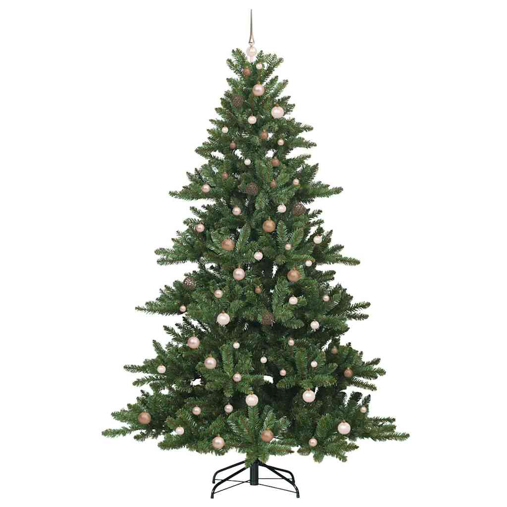 Artificial Hinged Christmas Tree with 300 LEDs 240 cm PVC