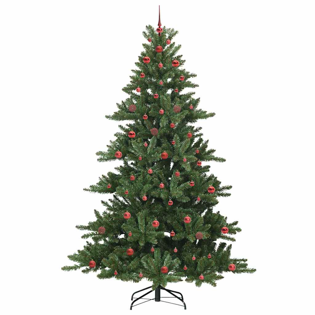 Artificial Hinged Christmas Tree with 300 LEDs 240 cm PVC