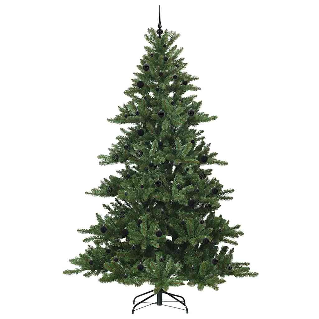 Artificial Hinged Christmas Tree with 300 LEDs 240 cm PVC