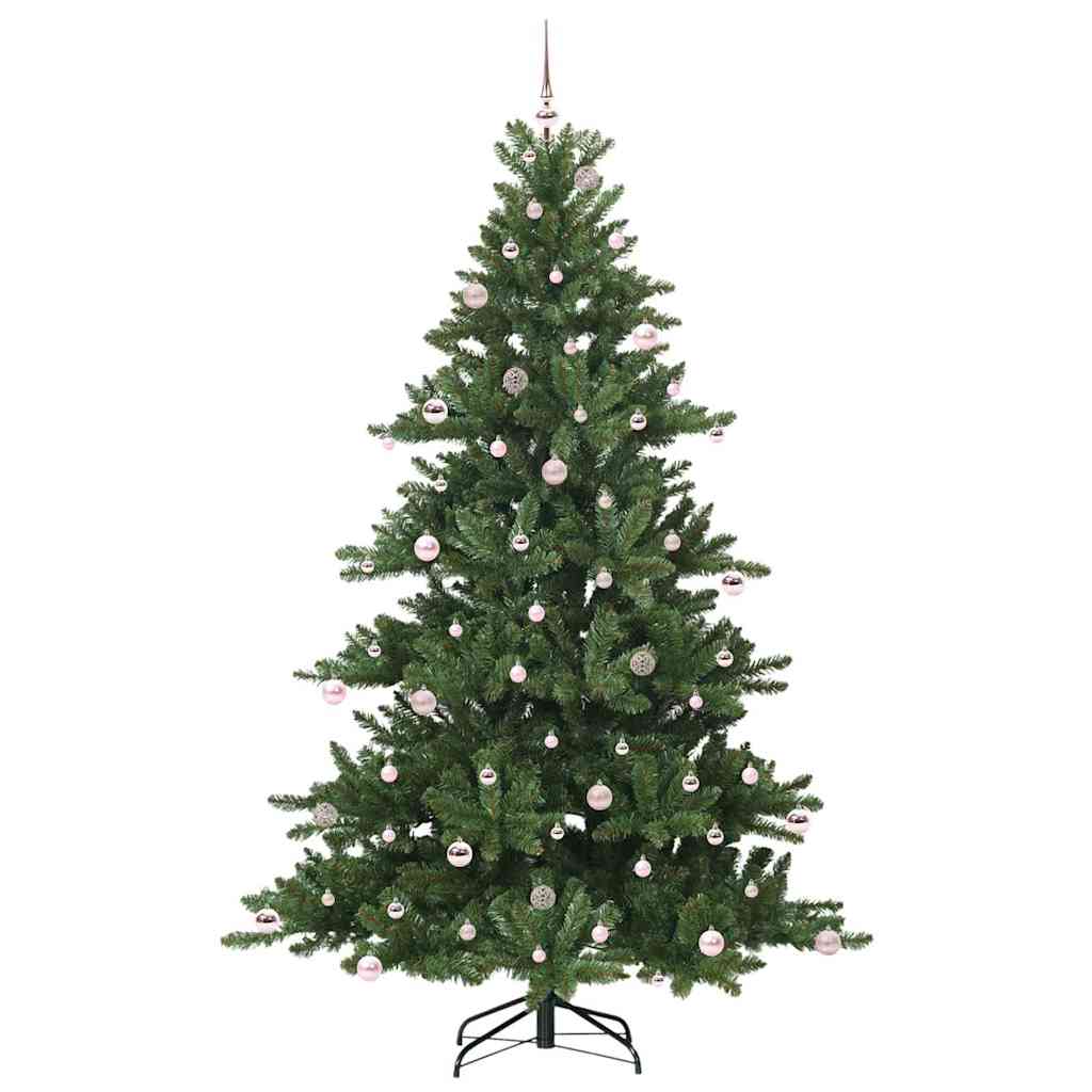 Artificial Hinged Christmas Tree with 300 LEDs 240 cm PVC
