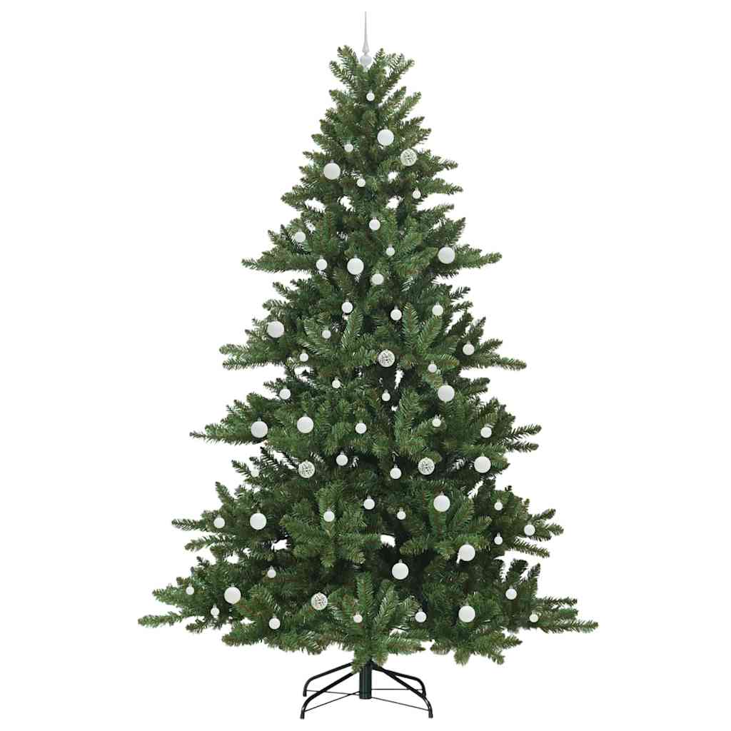 Artificial Hinged Christmas Tree with 300 LEDs 240 cm PVC