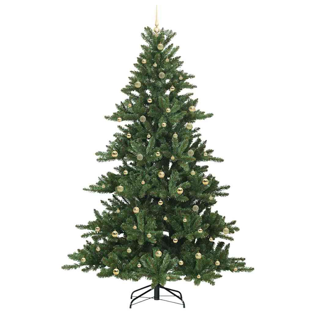 Artificial Hinged Christmas Tree with 300 LEDs 240 cm PVC
