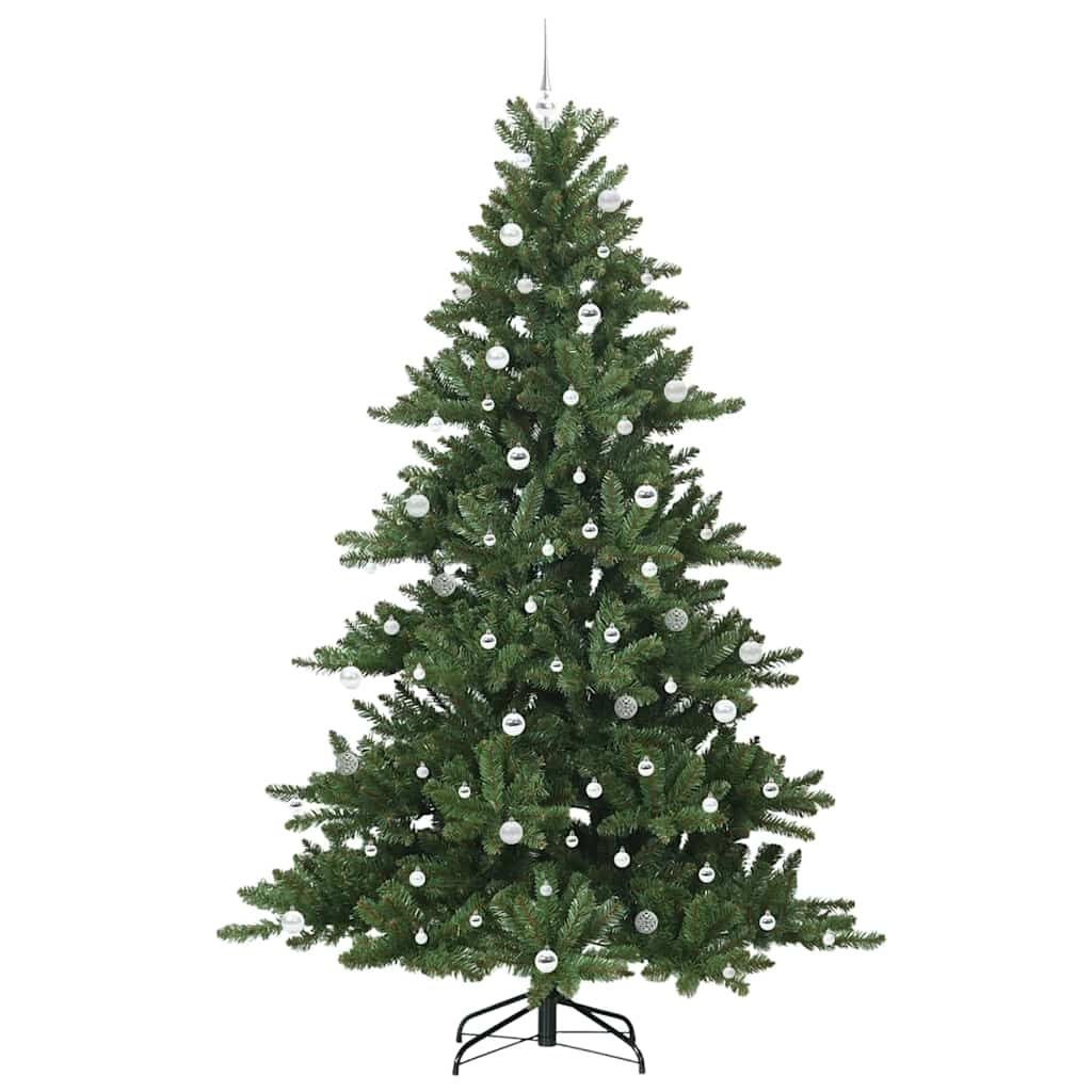 Artificial Hinged Christmas Tree with 300 LEDs 240 cm PVC