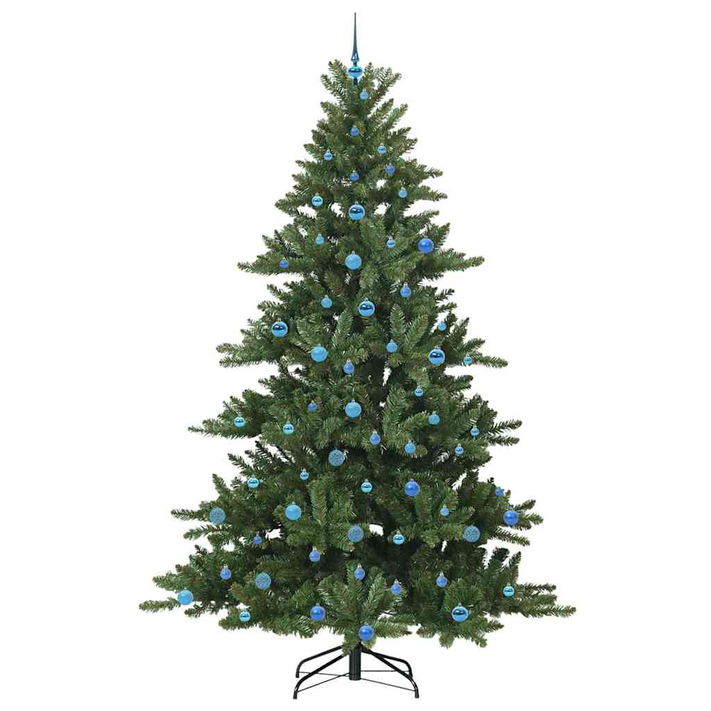 Artificial Hinged Christmas Tree with 300 LEDs 240 cm PVC