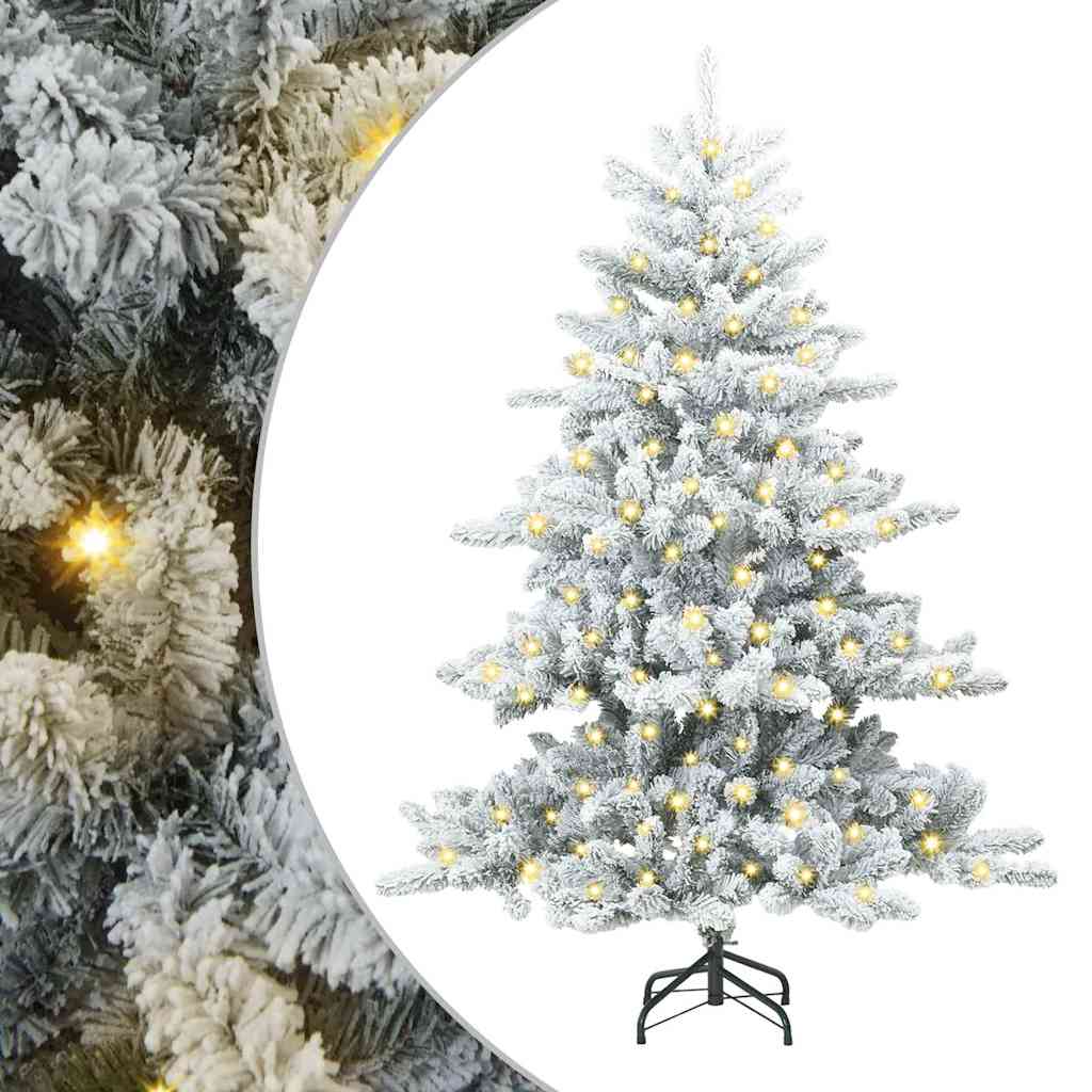Artificial Hinged Christmas Tree with 150 LEDs 150 cm PVC