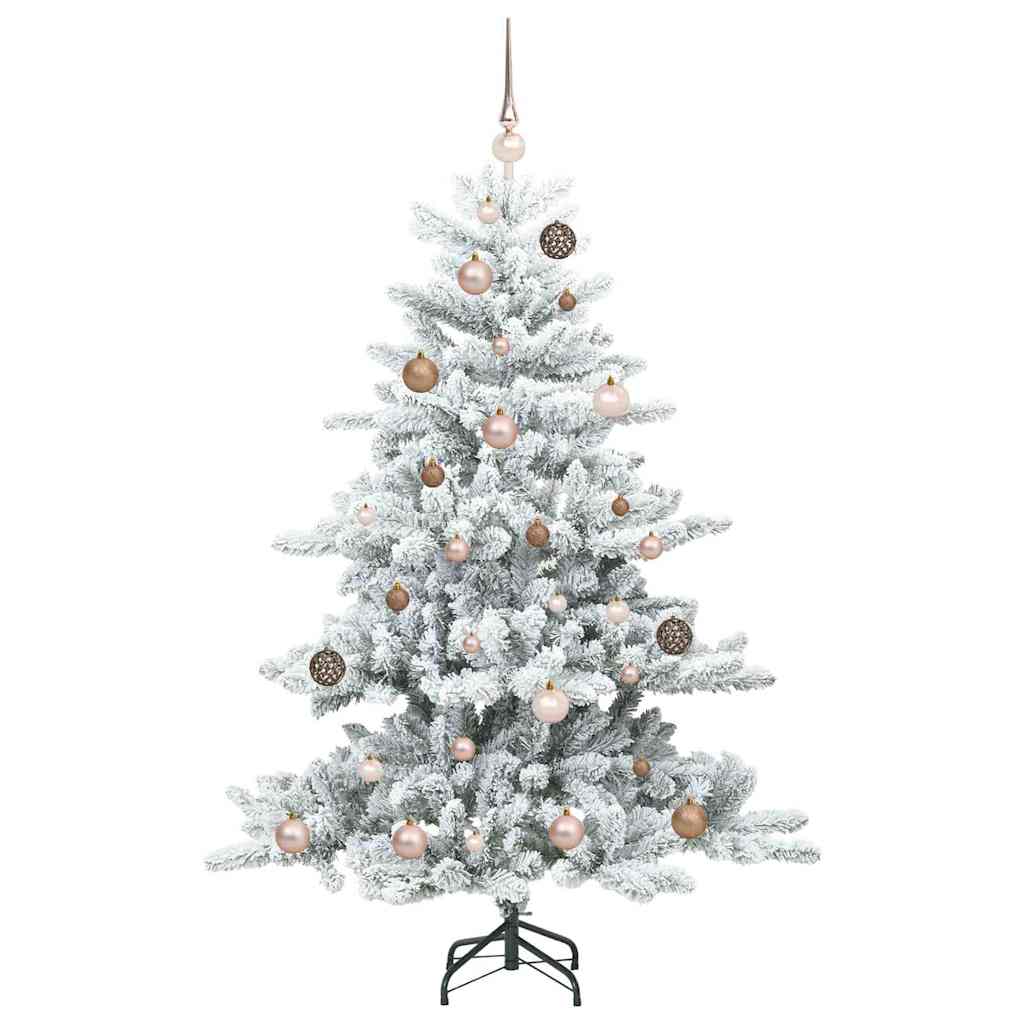 Artificial Hinged Christmas Tree with 150 LEDs 150 cm PVC