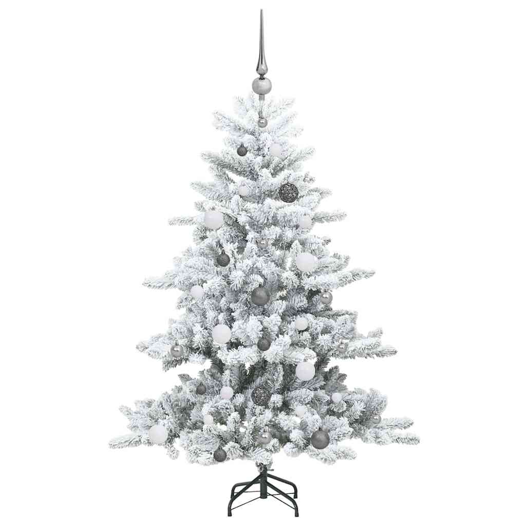 Artificial Hinged Christmas Tree with 150 LEDs 150 cm PVC