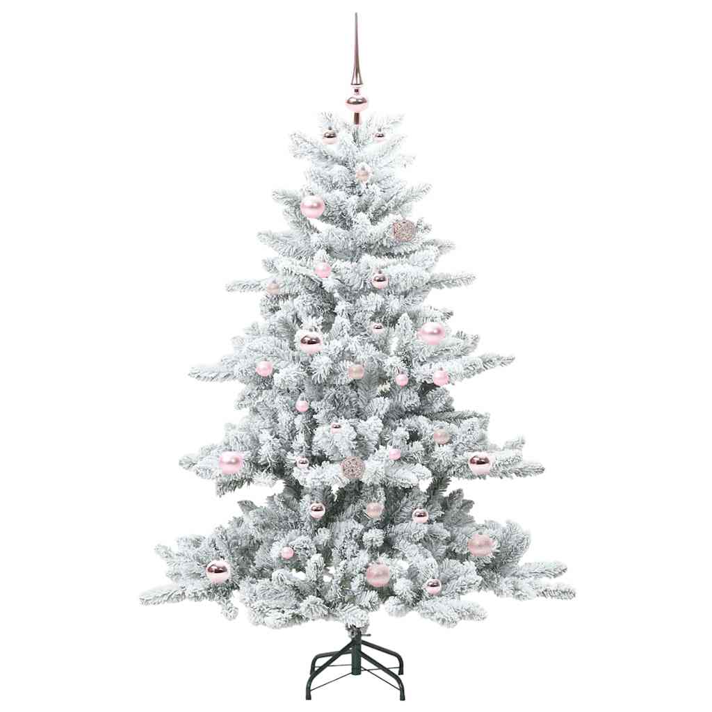 Artificial Hinged Christmas Tree with 150 LEDs 150 cm PVC
