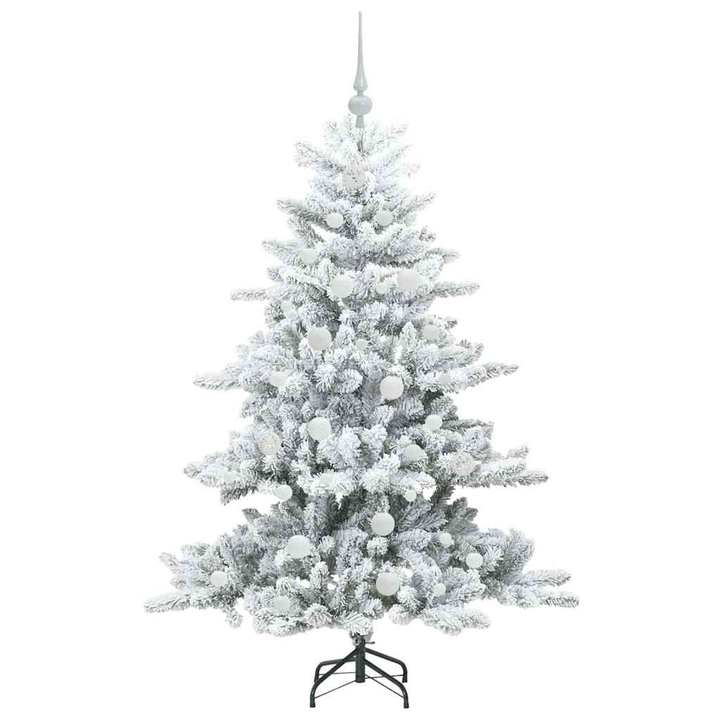 Artificial Hinged Christmas Tree with 150 LEDs 150 cm PVC