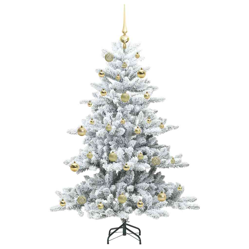 Artificial Hinged Christmas Tree with 150 LEDs 150 cm PVC