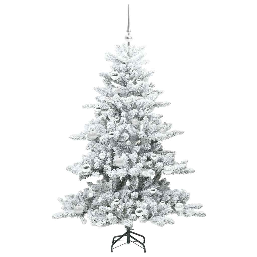 Artificial Hinged Christmas Tree with 150 LEDs 150 cm PVC