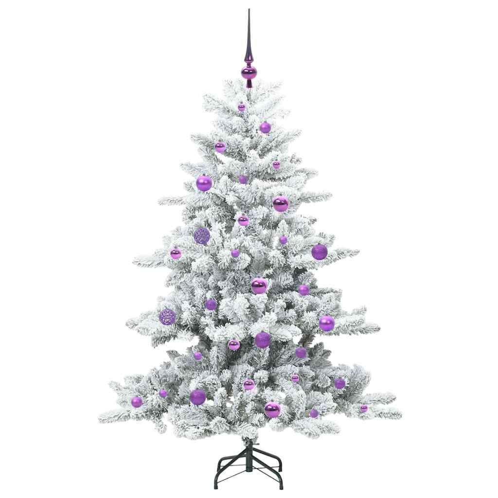 Artificial Hinged Christmas Tree with 150 LEDs 150 cm PVC