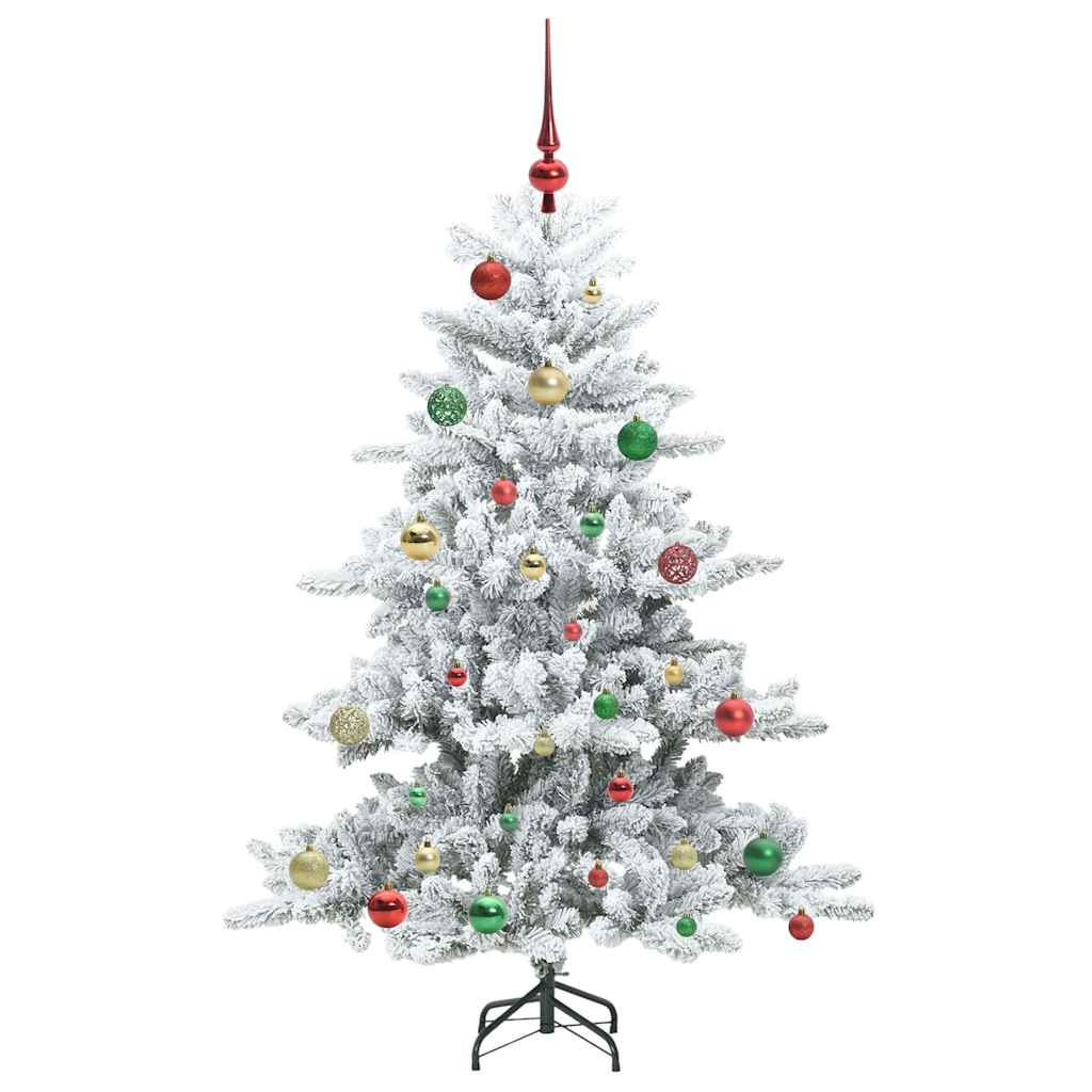 Artificial Hinged Christmas Tree with 150 LEDs 150 cm PVC