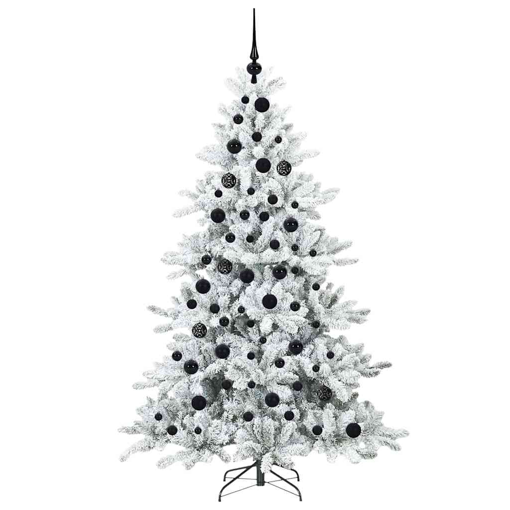 Artificial Hinged Christmas Tree with 300 LEDs 180 cm PVC