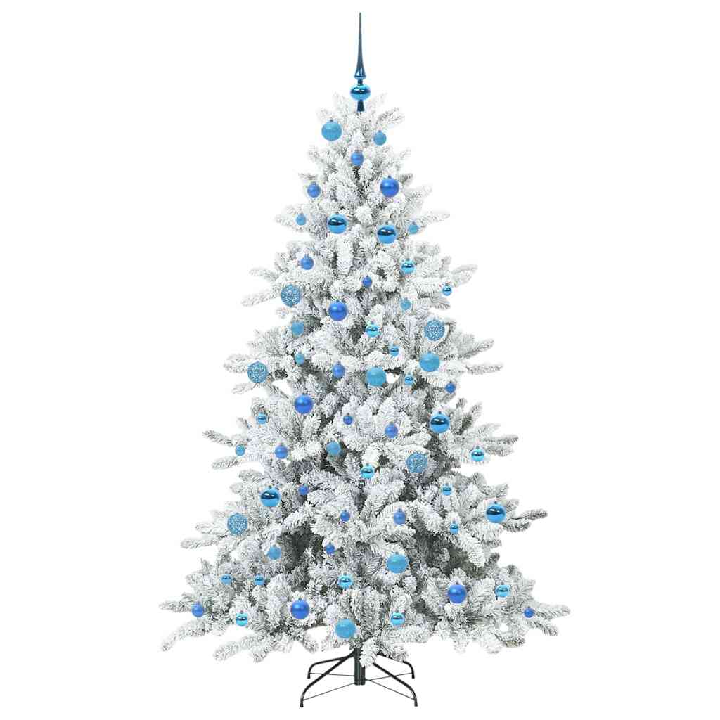 Artificial Hinged Christmas Tree with 300 LEDs 180 cm PVC