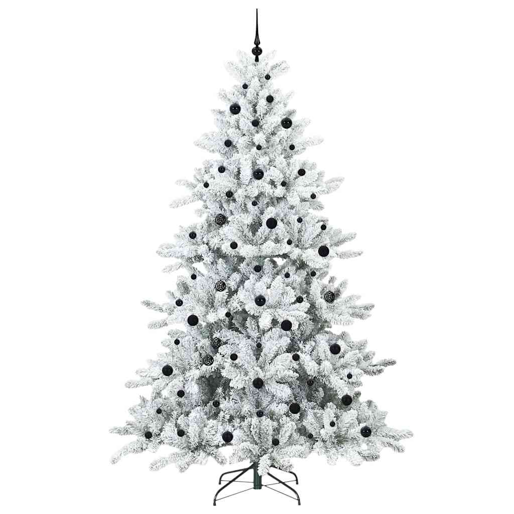 Artificial Hinged Christmas Tree with 300 LEDs 240 cm PVC