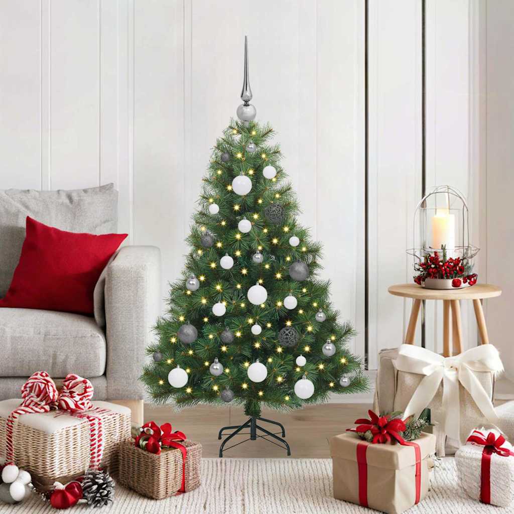 Artificial Christmas Tree with 150 LEDs Green 120 cm PE and PVC