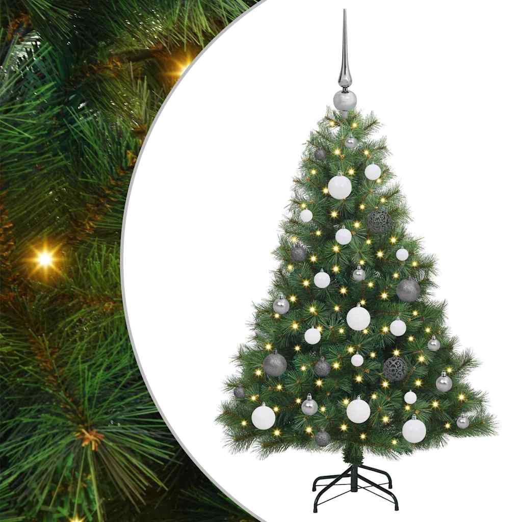 Artificial Christmas Tree with 150 LEDs Green 120 cm PE and PVC
