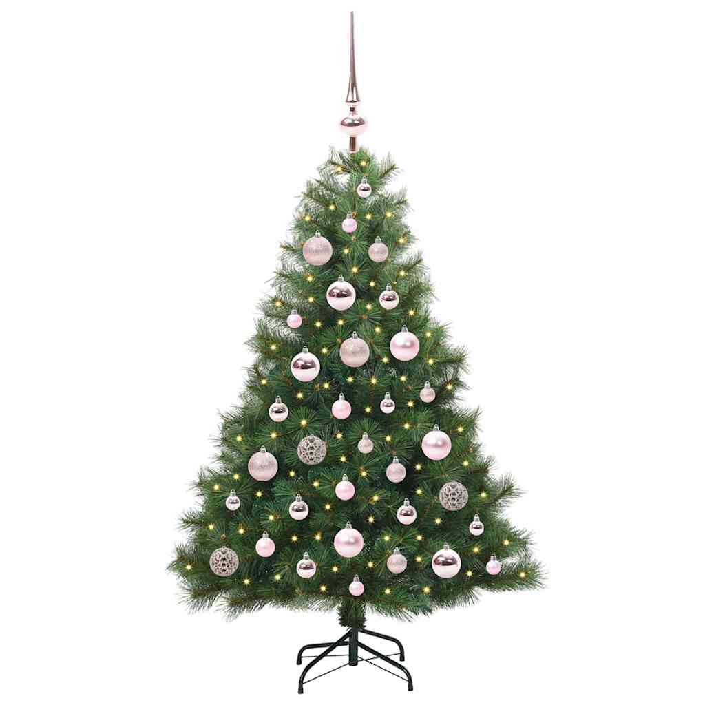 Artificial Christmas Tree with 150 LEDs Green 120 cm PE and PVC