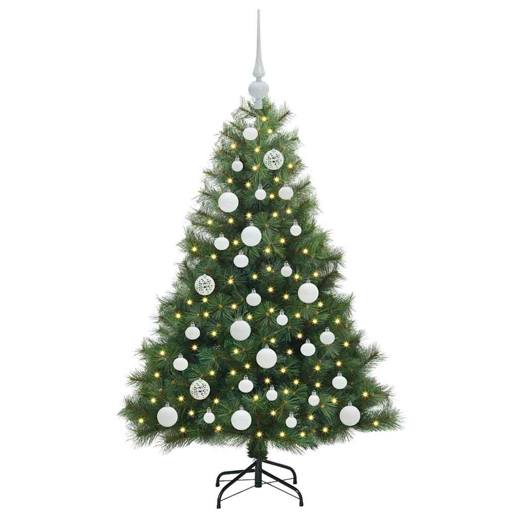 Artificial Christmas Tree with 150 LEDs Green 120 cm PE and PVC