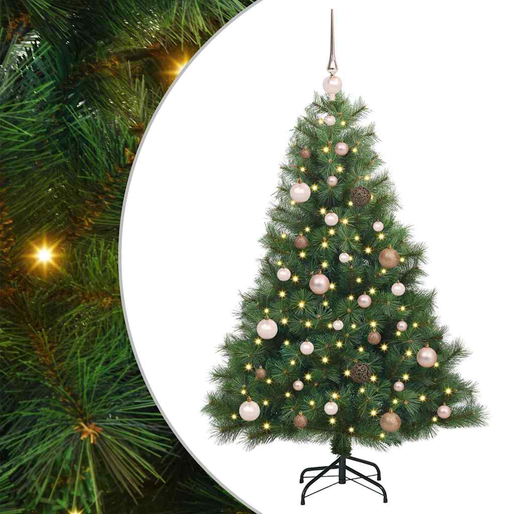 Artificial Christmas Tree with 150 LEDs Green 150 cm PE and PVC
