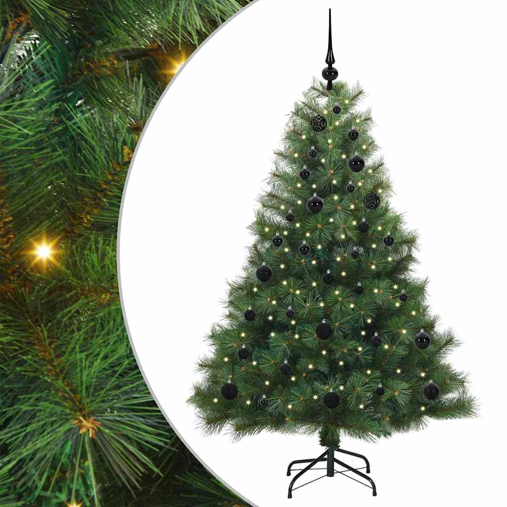 Artificial Christmas Tree with 150 LEDs Green 150 cm PE and PVC