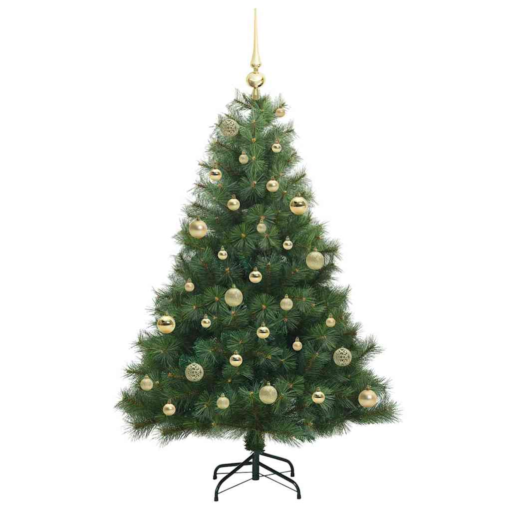 Artificial Christmas Tree with 150 LEDs Green 150 cm PE and PVC