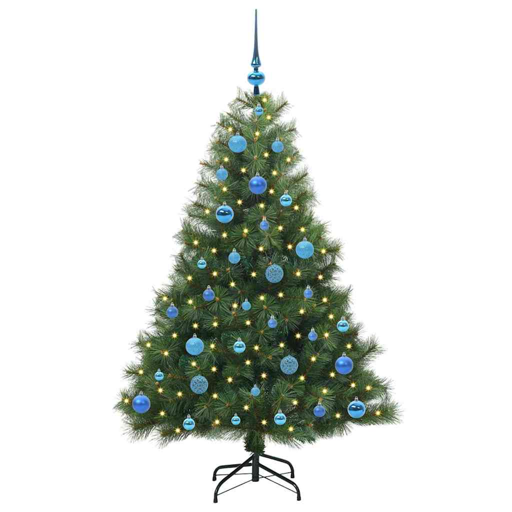 Artificial Christmas Tree with 150 LEDs Green 150 cm PE and PVC