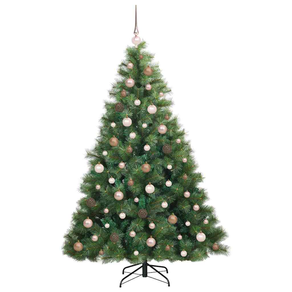 Artificial Christmas Tree with 300 LEDs Green 180 cm PE and PVC