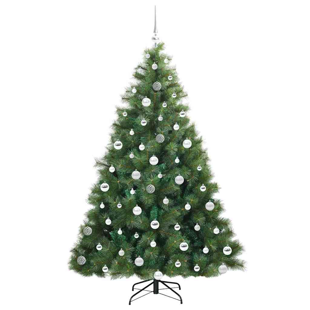 Artificial Christmas Tree with 300 LEDs Green 180 cm PE and PVC
