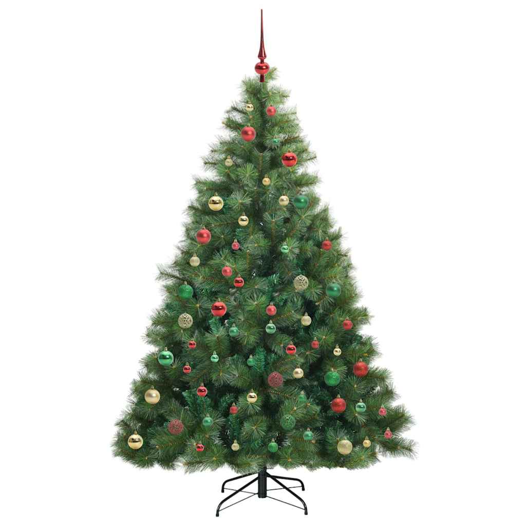 Artificial Christmas Tree with 300 LEDs Green 180 cm PE and PVC