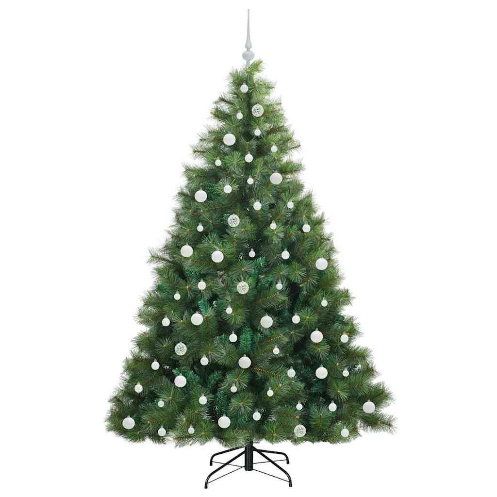 Artificial Christmas Tree with 300 LEDs Green 210 cm PE and PVC