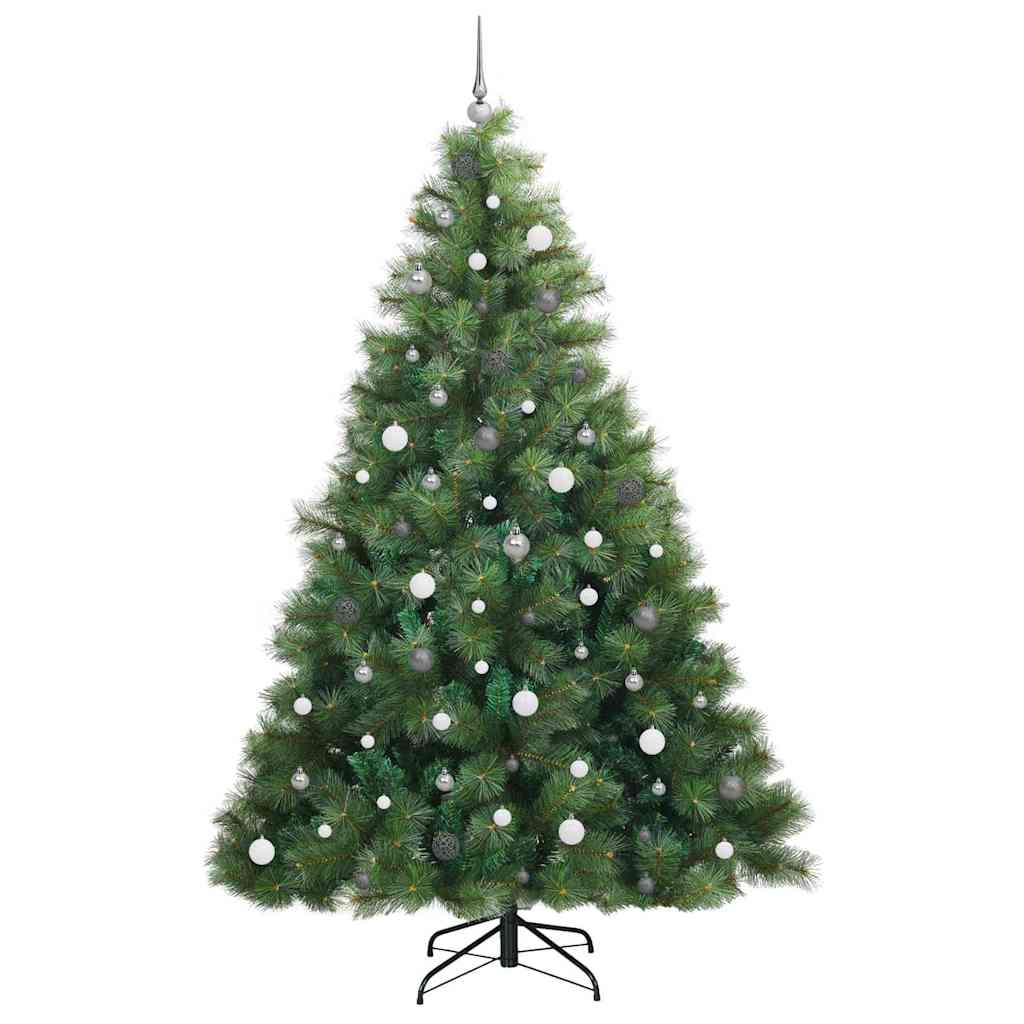 Artificial Christmas Tree with 300 LEDs Green 240 cm PE and PVC
