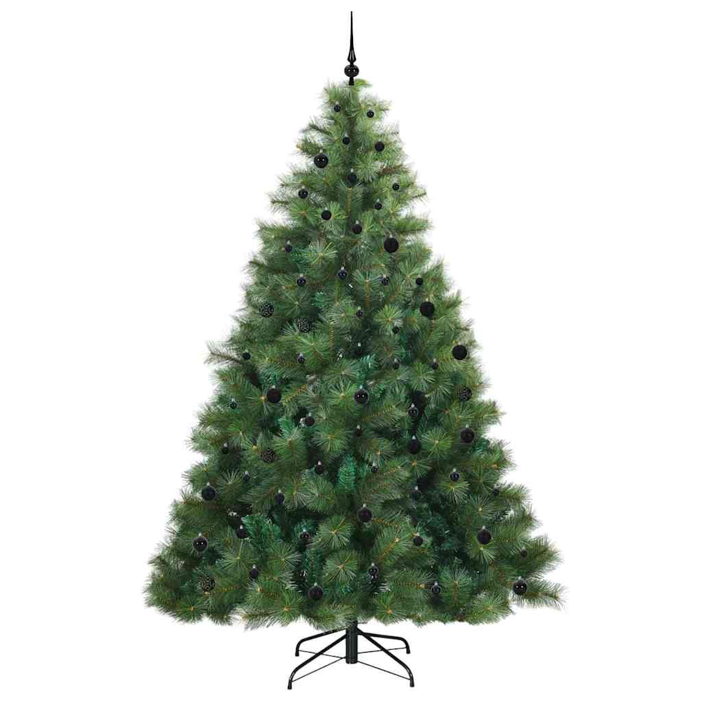 Artificial Christmas Tree with 300 LEDs Green 240 cm PE and PVC