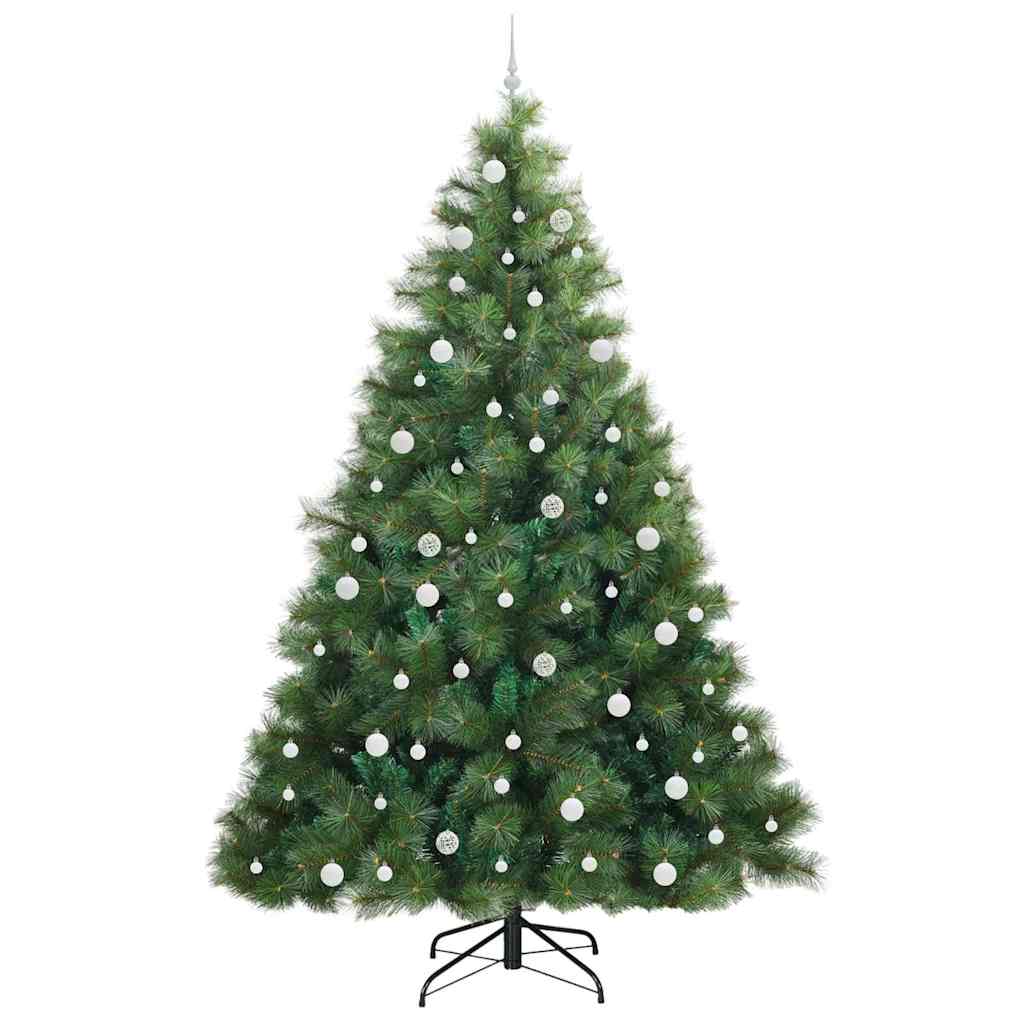 Artificial Christmas Tree with 300 LEDs Green 240 cm PE and PVC