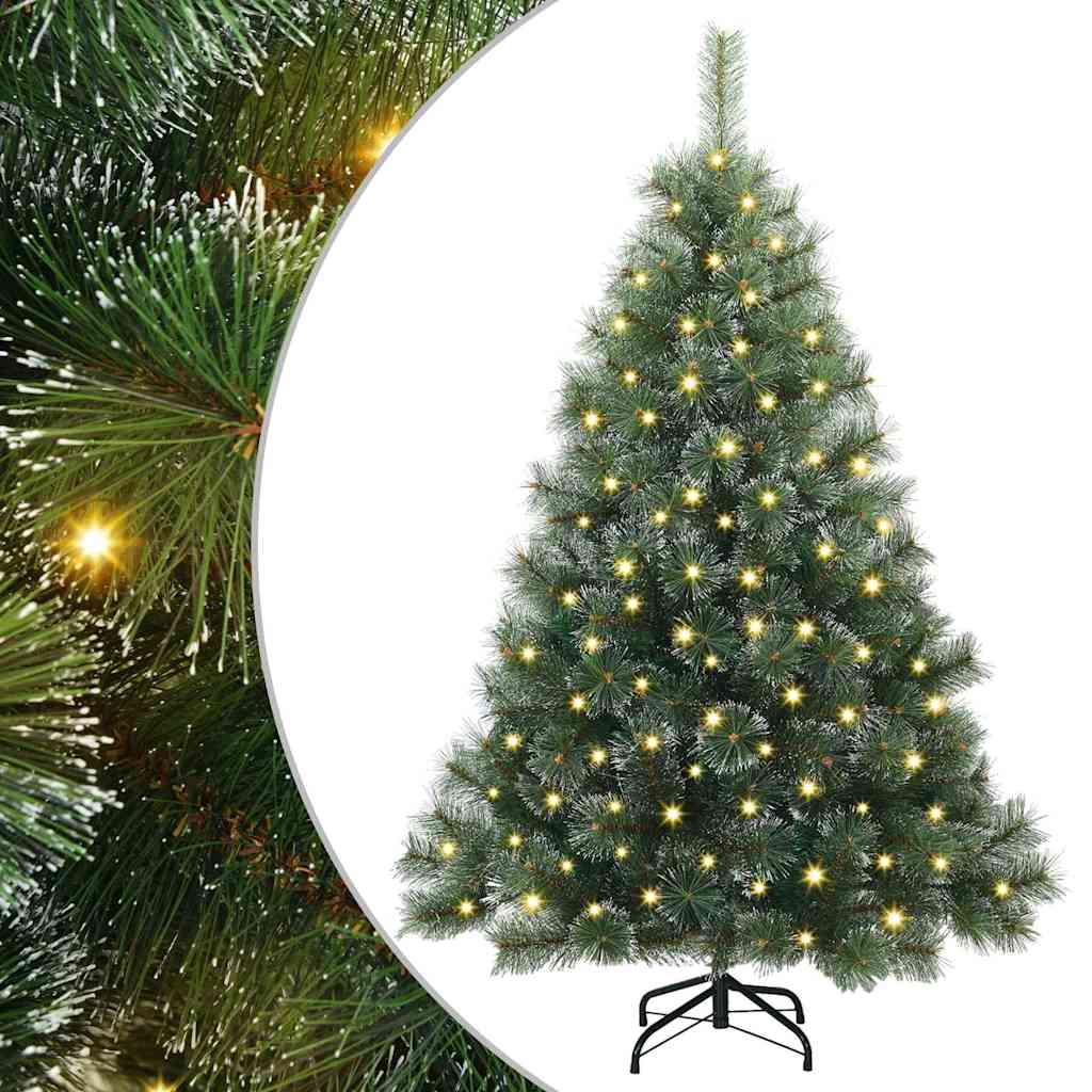 Artificial Christmas Tree with 150 LEDs Green 120 cm PE and PVC