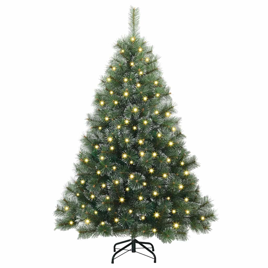Artificial Christmas Tree with 150 LEDs Green 120 cm PE and PVC