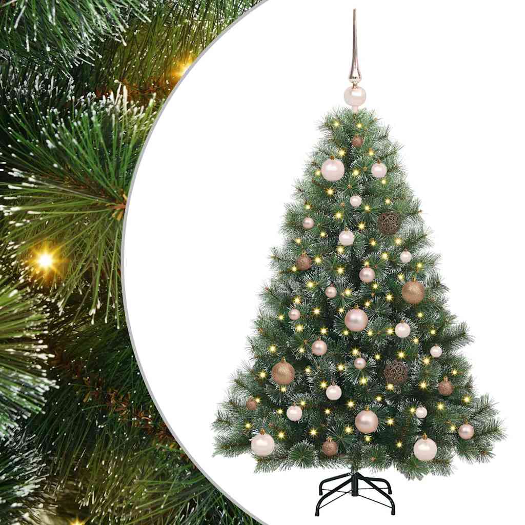 Artificial Christmas Tree with 150 LEDs Green 120 cm PE and PVC