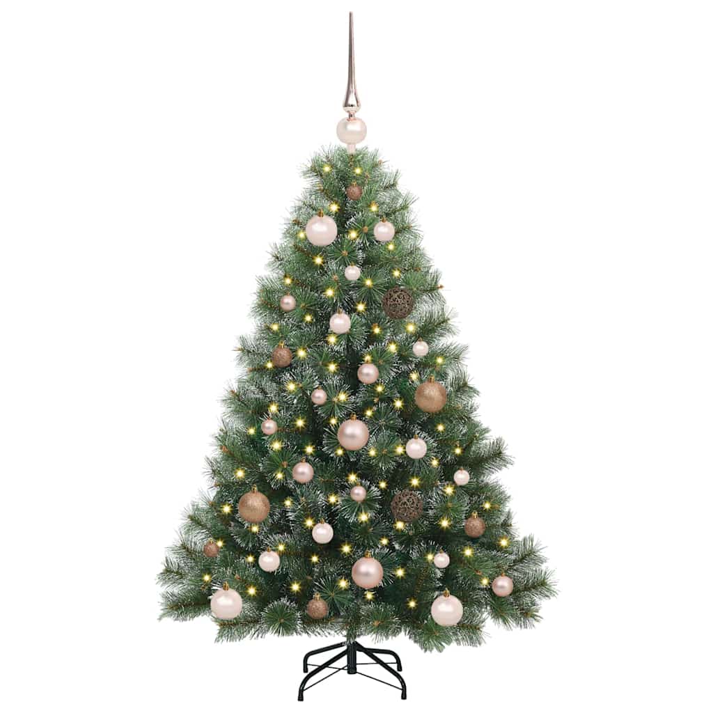 Artificial Christmas Tree with 150 LEDs Green 120 cm PE and PVC