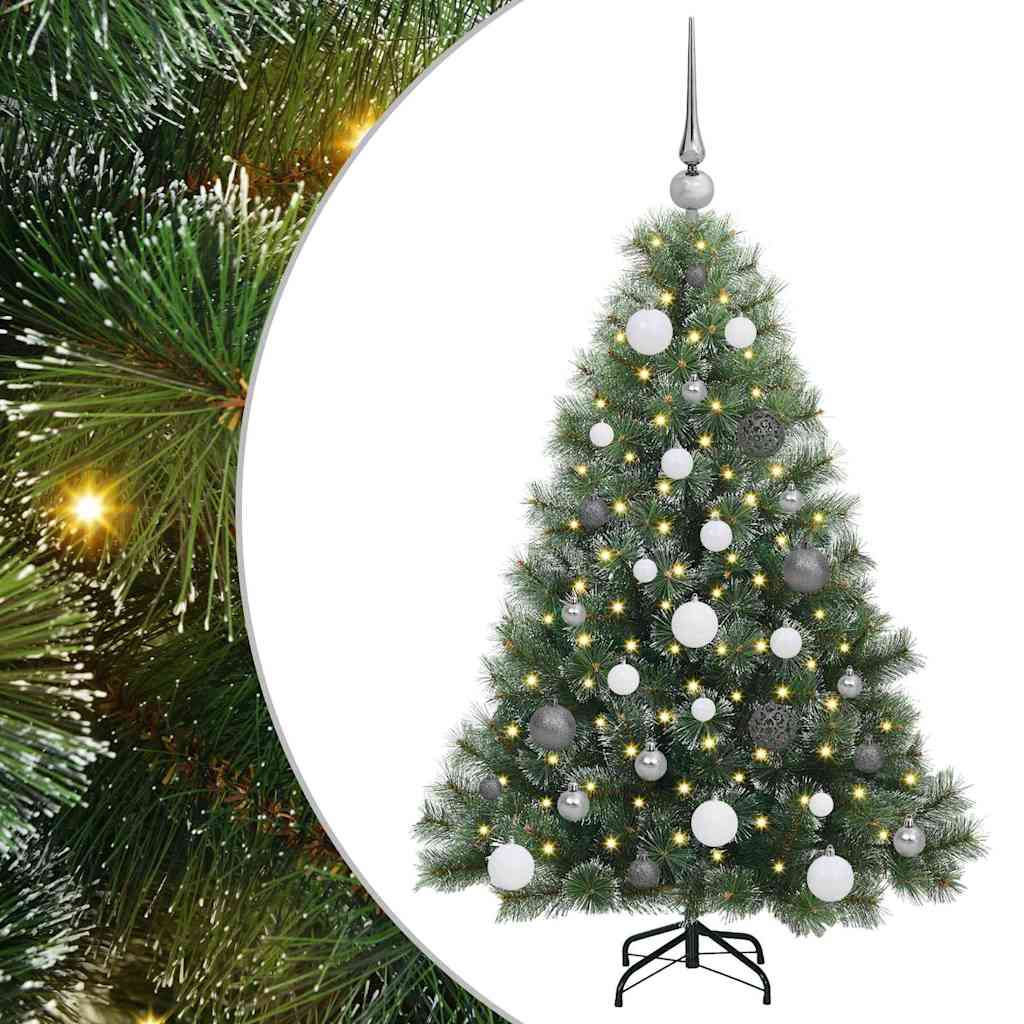 Artificial Christmas Tree with 150 LEDs Green 120 cm PE and PVC