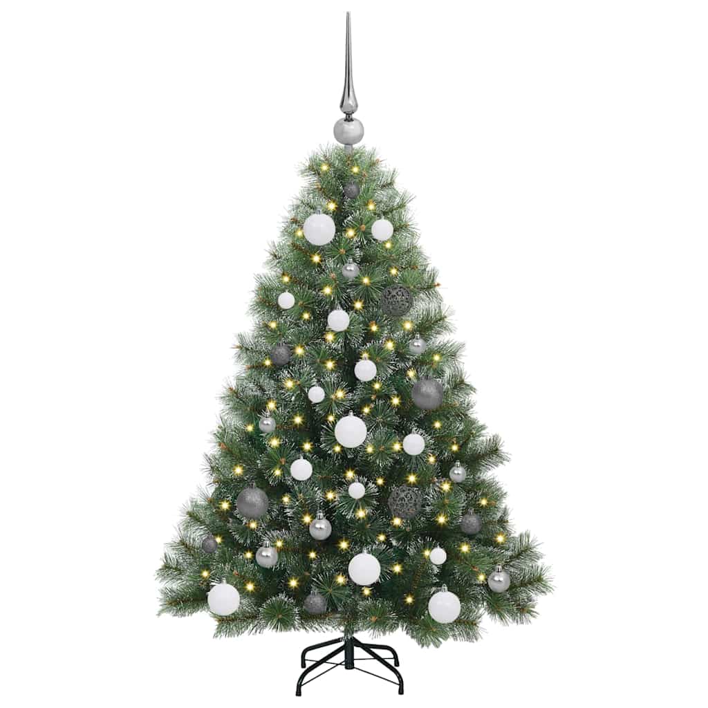 Artificial Christmas Tree with 150 LEDs Green 120 cm PE and PVC