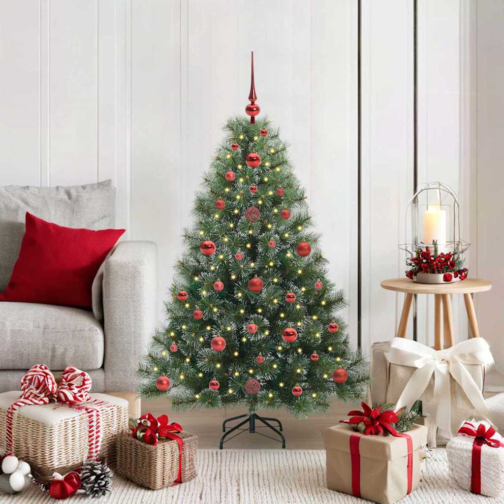 Artificial Christmas Tree with 150 LEDs Green 120 cm PE and PVC