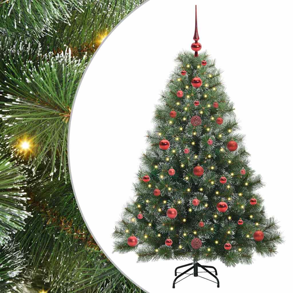 Artificial Christmas Tree with 150 LEDs Green 120 cm PE and PVC