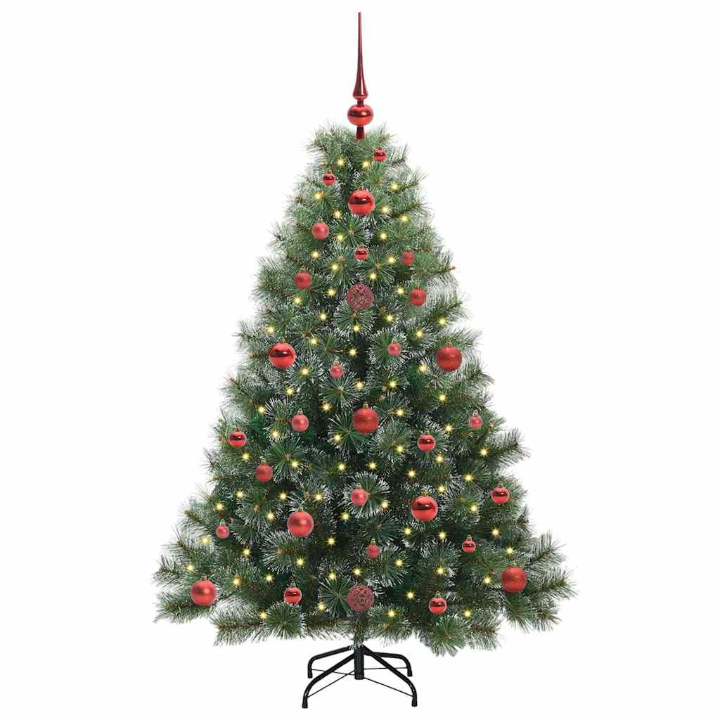 Artificial Christmas Tree with 150 LEDs Green 120 cm PE and PVC