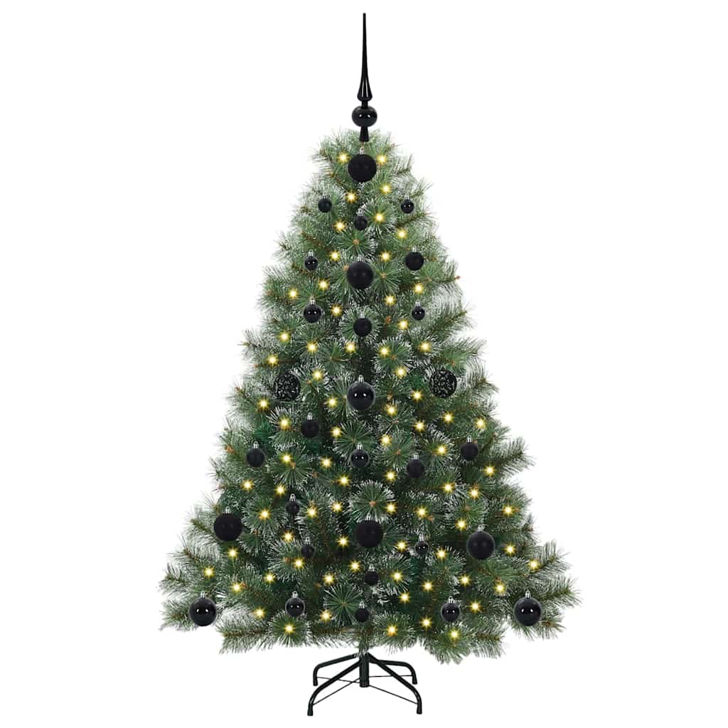 Artificial Christmas Tree with 150 LEDs Green 120 cm PE and PVC