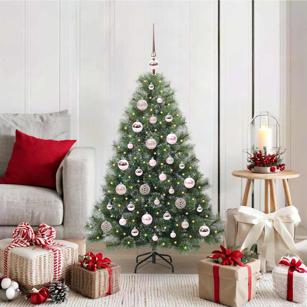 Artificial Christmas Tree with 150 LEDs Green 120 cm PE and PVC