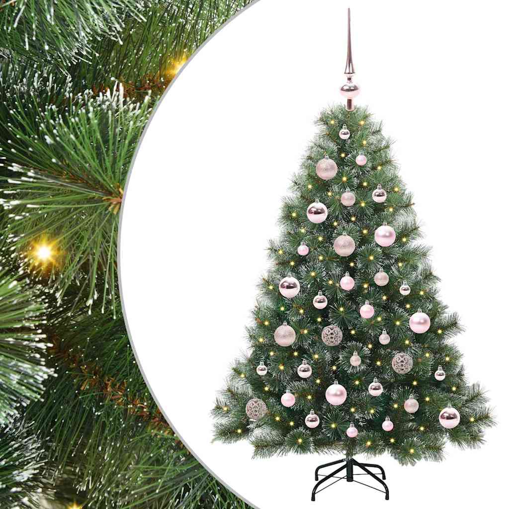 Artificial Christmas Tree with 150 LEDs Green 120 cm PE and PVC