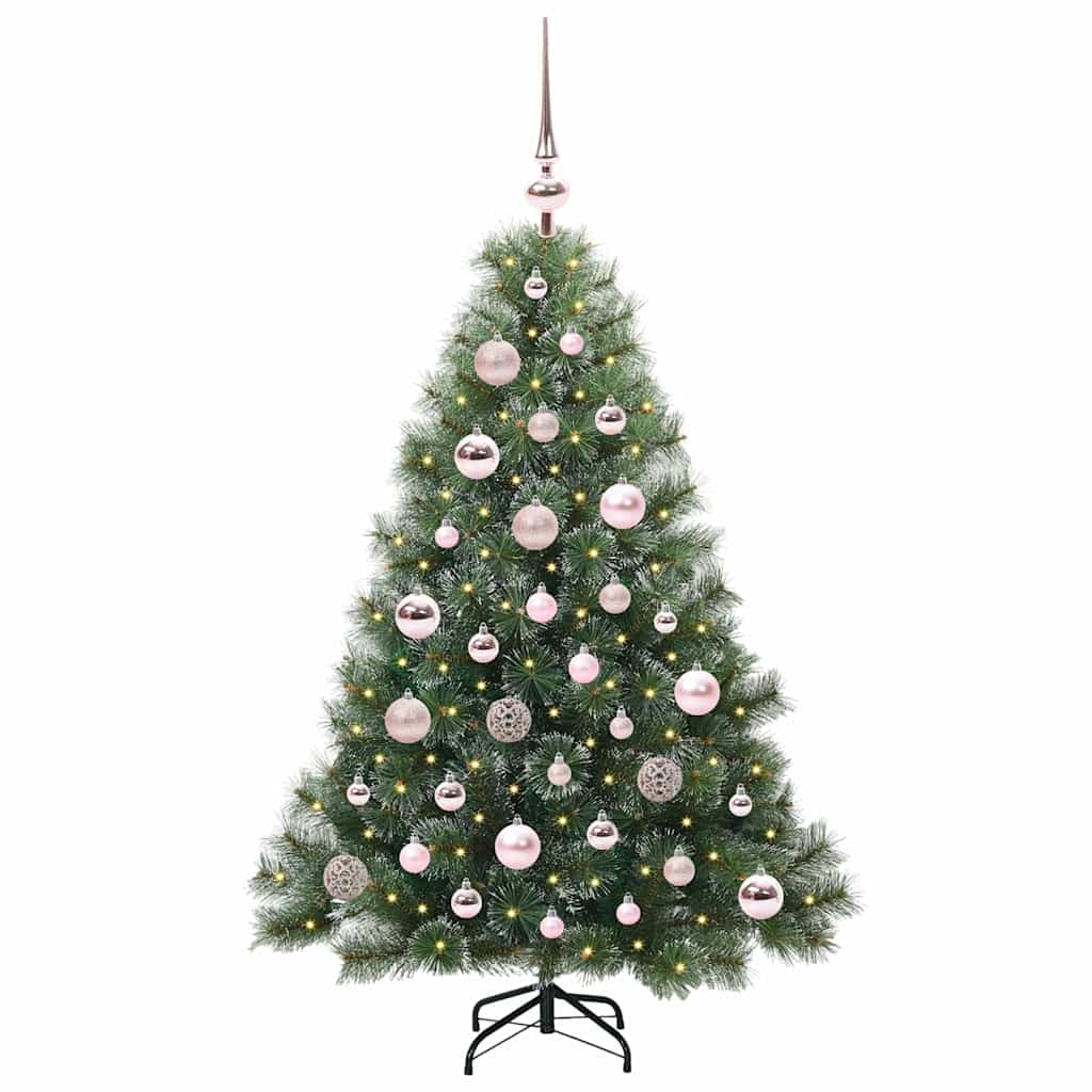 Artificial Christmas Tree with 150 LEDs Green 120 cm PE and PVC